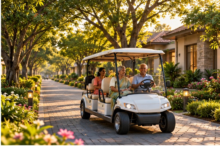 Electric golf cart mobility